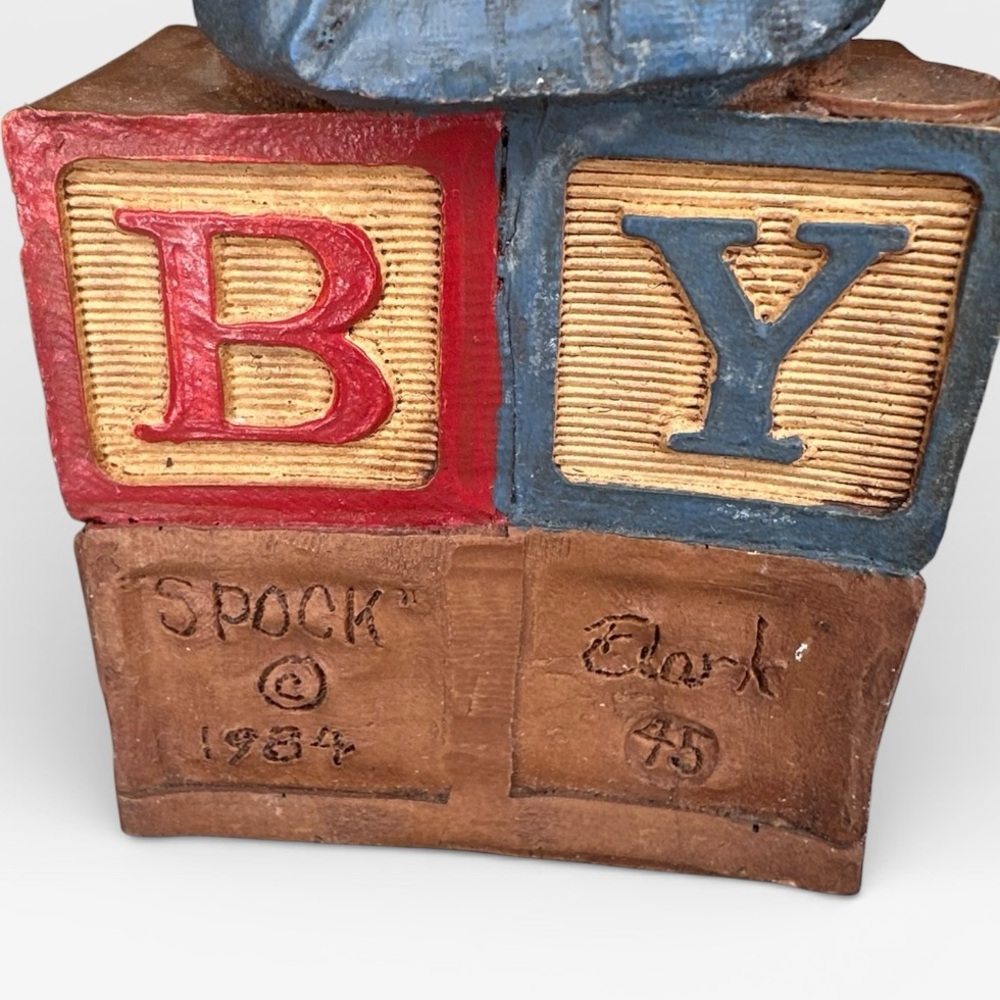 Vintage Tom Clark Cairn Studios Gnome “Spock” – 1984 – LOVE Blocks - Picture 5 of 7